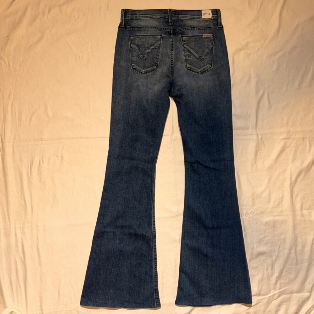 Hudson Jodi High Rise Flare Jeans – Size 28 Long – Button Front – 32” Inseam - Picture 4 of 12